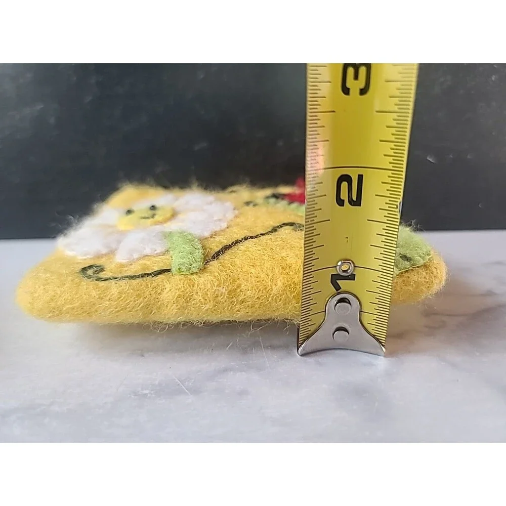 Felt Coin Purse Daisy Ladybug USED